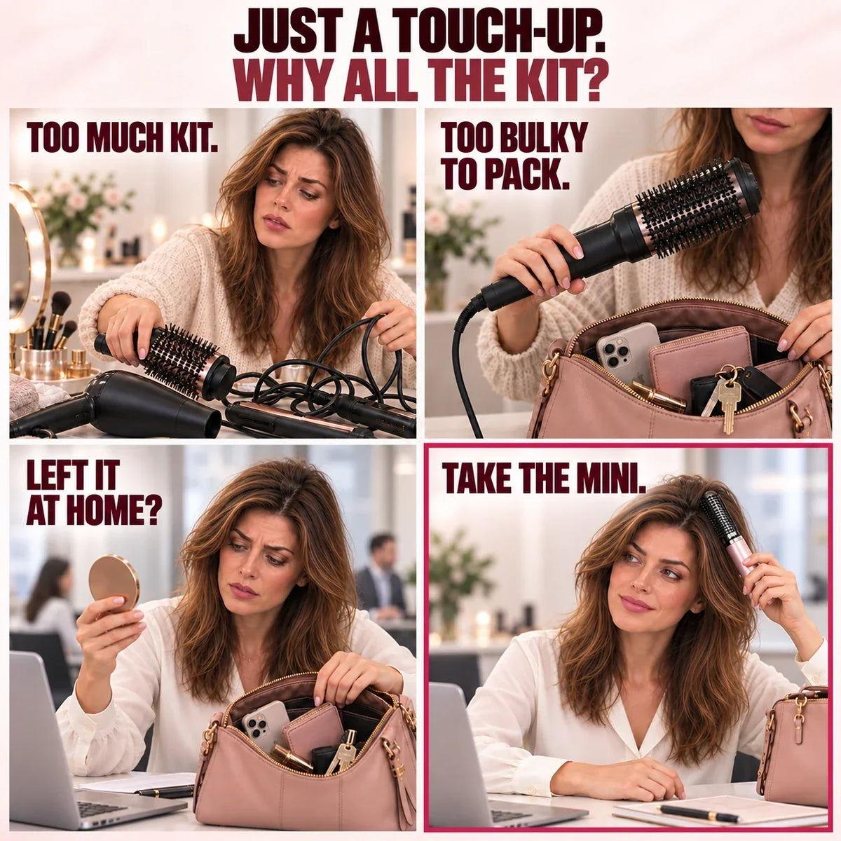 💋Mini Fast Heating Curler – Root Lift, Fringe Styling & Quick Touch-Ups