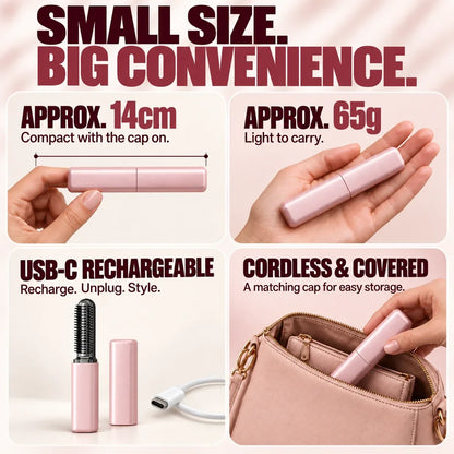 💋Mini Fast Heating Curler – Root Lift, Fringe Styling & Quick Touch-Ups