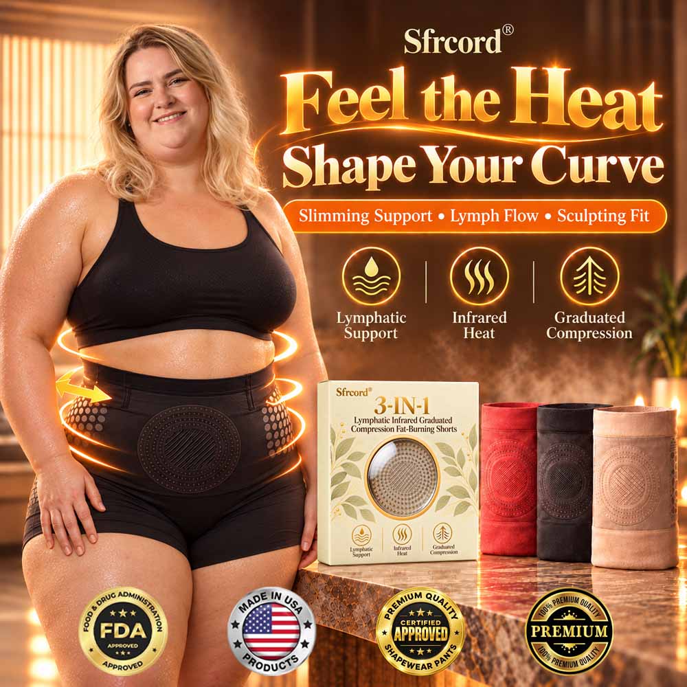 Sfrcord® 3-in-1 Lymphatic Infrared Graduated Compression Fat-Burning Shorts