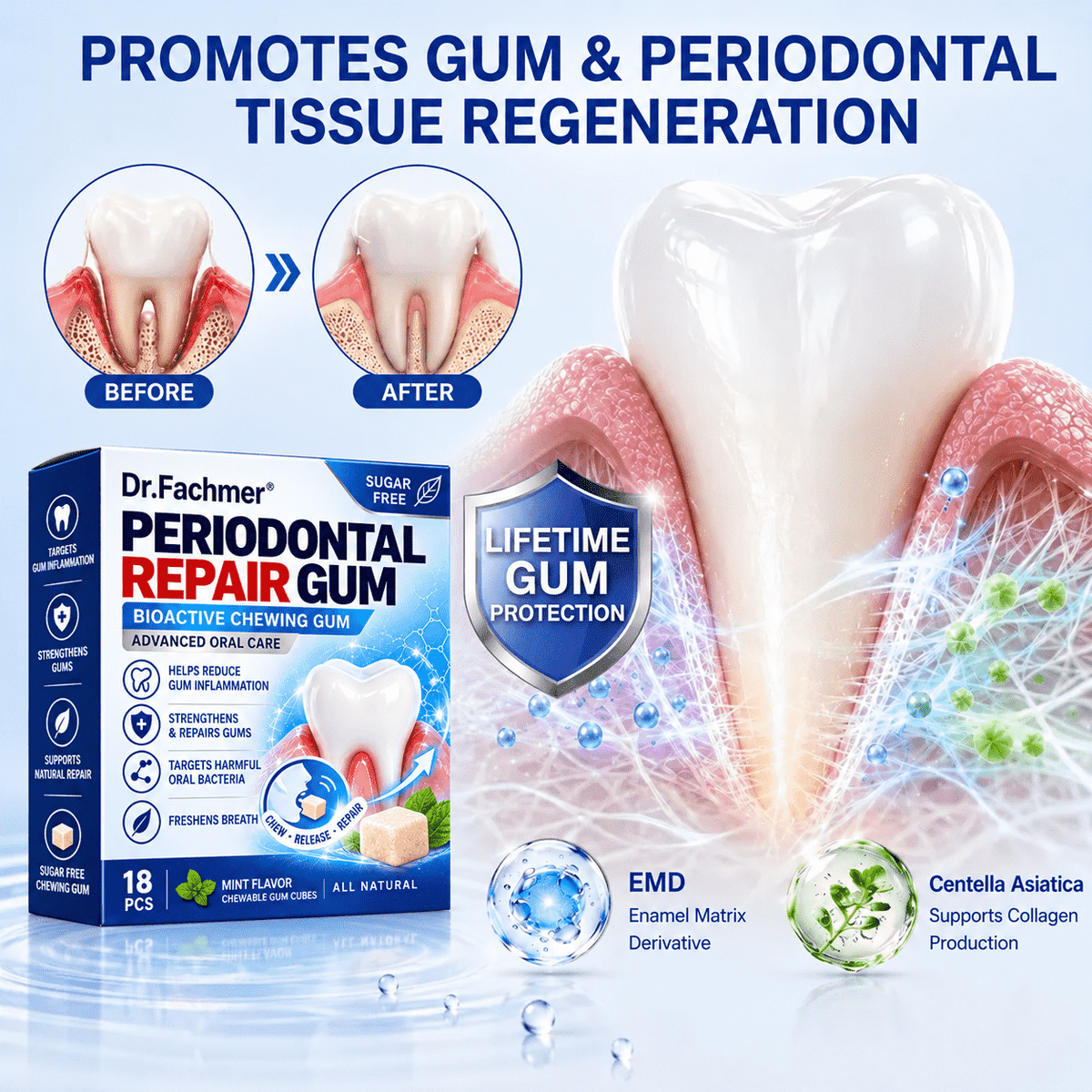 Dr.Fachmer® Gumcare Periodontal Repair Gum