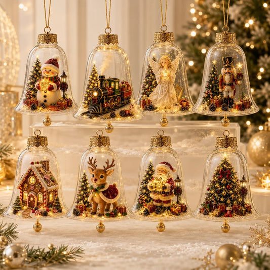 ✨🎄 Illuminated Christmas Story Ornament – Light‑Up Mini Holiday Scene
