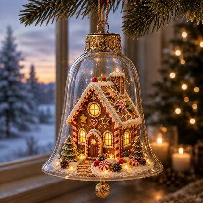 ✨🎄 Illuminated Christmas Story Ornament – Light‑Up Mini Holiday Scene